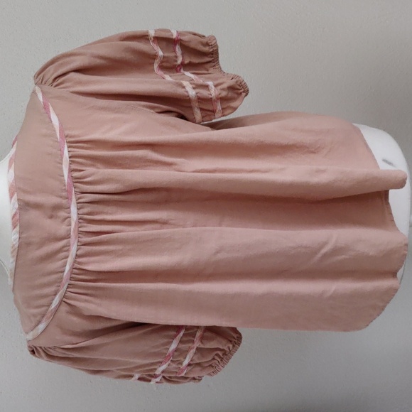 Madewell Gingham trim Curved yoke Top - Picture 4 of 10